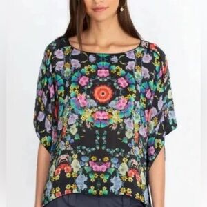 EUC Johnny Was Ella Flower Verity Blouse XS Oversized